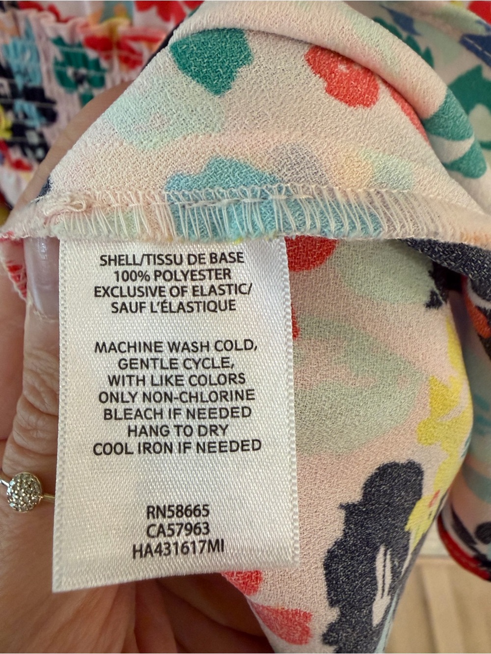 Halogen x Atlantic-Pacific Floral Smocked Utility Dress (B4) - Picture 5 of 5